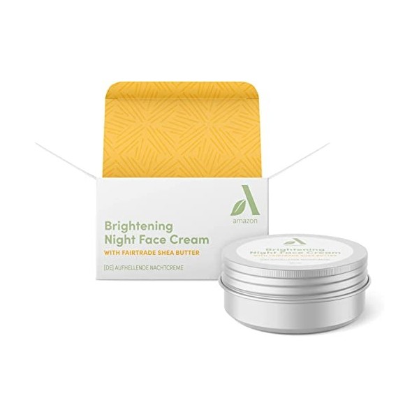 Amazon Aware Crème de nuit visage éclaircissante à la vitamine C et à lextrait dorange bio, Agrume, 50ml