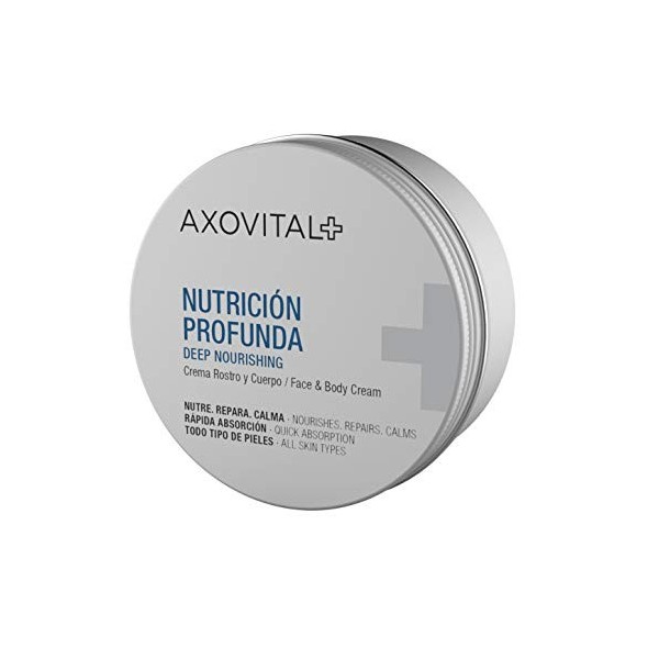 Axovital Crème hydratante 2 en 1 pour visage et corps 250 ml