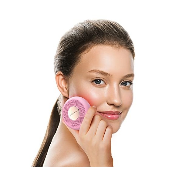 FOREO UFO 3 mini masque hydratant visage 4 en 1 - Anti-âge - Luminothérapie LED à spectre complet et lumière rouge - Thermoth