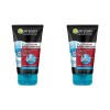 Garnier SkinActive - Nettoyant 3 en 1 Charbon Anti-Points Noirs Incrustés PureActive- 150 ml Lot de 2 