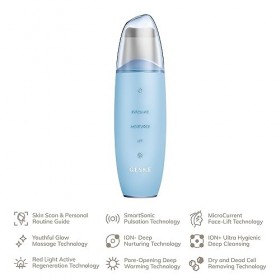GESKE | SmartAppGuided™ MicroCurrent Skin Scrubber & Blackhead Remover | 9 in 1 | Outils de soins de la peau | Nettoyage visa