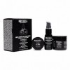 Brickell Mens Products Routine Anti-Âge Avancée - Crème Visage Nuit, Sérum Visage avec Vitamine C et Crème Contour des Yeux 