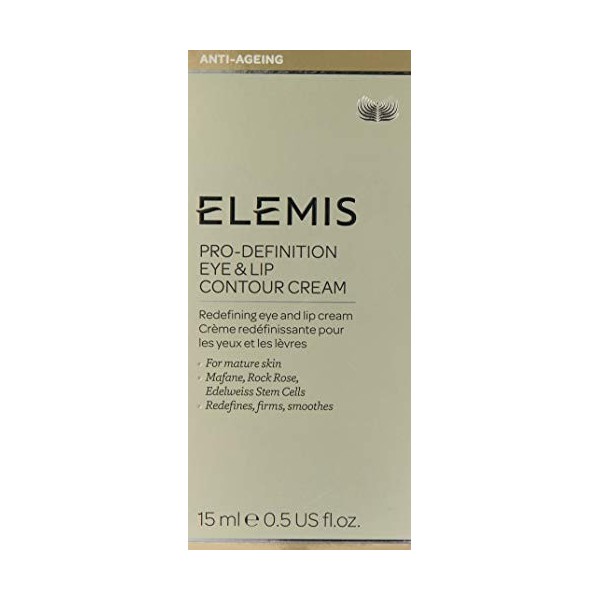 ELEMIS Crème raffermissante de définition pour contour des yeux & lèvres pro-collagen definition, crème nourrissante pour lis