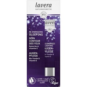lavera Re-Energizing Sleeping Soin Contour des Yeux - Raisin bio et vitamine E naturelle - revitaliser et rajeunir la peau du