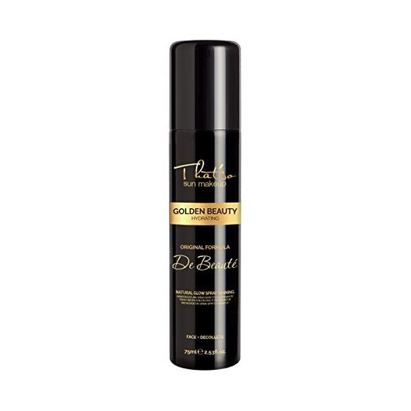 Thatso Golden Beauty - Spray Anti-Âge Raffermissant et Autobronzant avec Acide Hyaluronique - 50 Ml