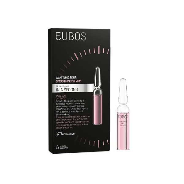 Eubos | Wow Now Now Lift Boost Lot de 7 ampoules de 2 ml | Traitement instantané de 7 jours contre les rides fines, pour un l