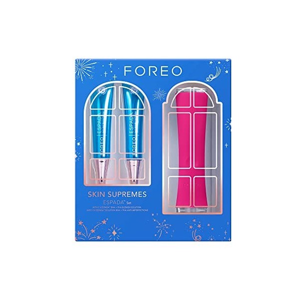 FOREO Skin Supremes BEAR mini + UFO mini 2 | Appareil de massage visage avec micro-courant & Masque de luminothérapie | Masqu