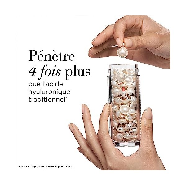 Elizabeth Arden Hyaluronique Ceramide Capsules, Coffret Repulper en un Seul Geste, Soin Hydratant et Repulpant, 4 Pièces, Cad