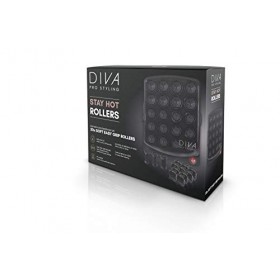 Diva Pro Styling Ensemble de Rouleaux Floqués Professionnels Stay Hot