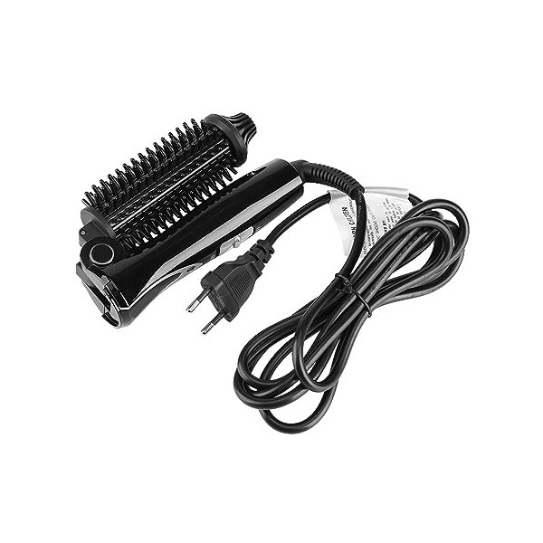 Mini brosse à friser les cheveux, fer à friser les cheveux pliable électrique chauffant en céramique anti-brûlure bigoudi ion