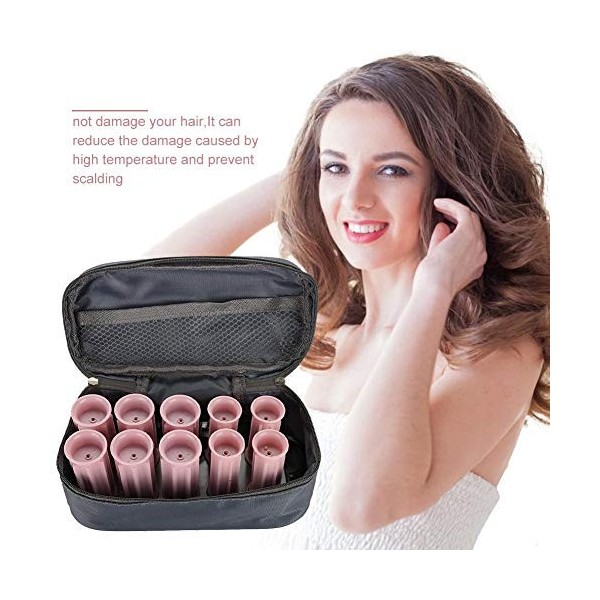 Semme Rollers Hot Pod Outil De Coiffure, 10 Pcs Professionnel Rouleau De Curling Électrique Chauffant Rouleau DIY Coiffures H