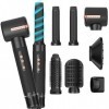 7 en 1 Styler Brosse Soufflante,110000 TR/MIM Seche Cheveux avec Diamant,Brosse Lissante pour Cheveux, Boucleur a Cheveux, Br