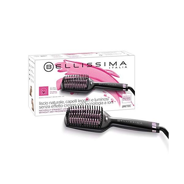 Bellissima Brosse Lissante pour Cheveux My Pro Magic Straight Brush PB11 100 - Brosse Lissante Électrique, Revêtement en Céra