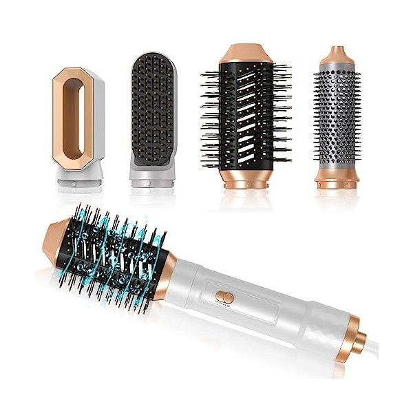 Air Styler 4 EN 1, UKLISS Brosse Soufflante, Brosse Seche Cheveux, Sécher, Lisser, Coiffer, 3 Températures, Sèche - Cheveux M