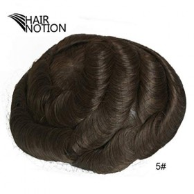 Hairnotion Perruque Hommes Naturel Respirant Suisse Dentelle Toupet de cheveux humains pour les hommes 5 