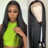 30 inch Straight Lace Front Wigs Human Hair Perruques frontales droites en dentelle 13x4 Lace Frontal Wig for Women 150 Densi