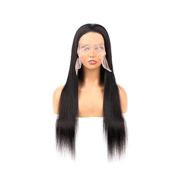 30 inch Straight Lace Front Wigs Human Hair Perruques frontales droites en dentelle 13x4 Lace Frontal Wig for Women 150 Densi