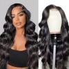 75cm perruque femme naturelle brésilienne 180% lace frontal wig human hair cheveux naturels body wave curly lace wig human ha