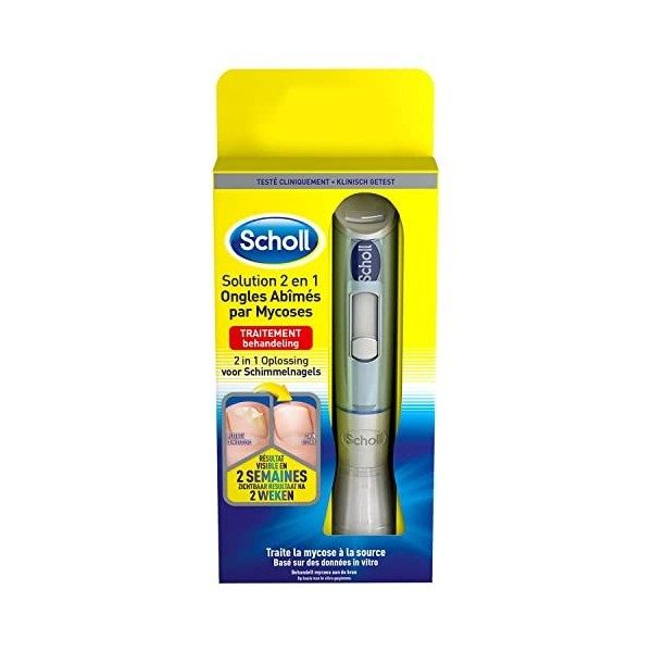 SCHOLL Mycose des Ongles Solution 2 en 1 Ongles Abîmés - Lot de 2