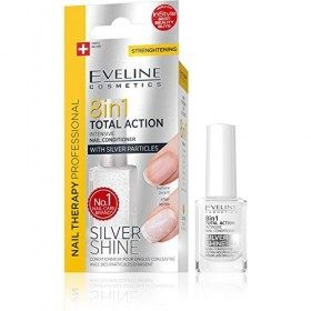 EVELINE Nail Therapy Total Action 8 en 1 Après-shampoing avec particules dargent 12 ml