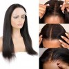 Brazilian Straight Closure Wig Ready Wear & Go Wig 55cm Perruque brésilienne à fermeture droite Glueless Straight Lace Front 