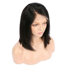 13x4 HD Transparent Straight Lace Front Bob Wigs Human Hair Beauty87 Brazilian Straight Virgin Hair Bob Wigs for Black Women 