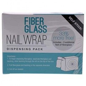 Cuccio Pro Fiberglass Nail Wrap Dispensing Pack - Use To Repair Natural Nails - Great For Strengthening Weak, Thin Nails - Na