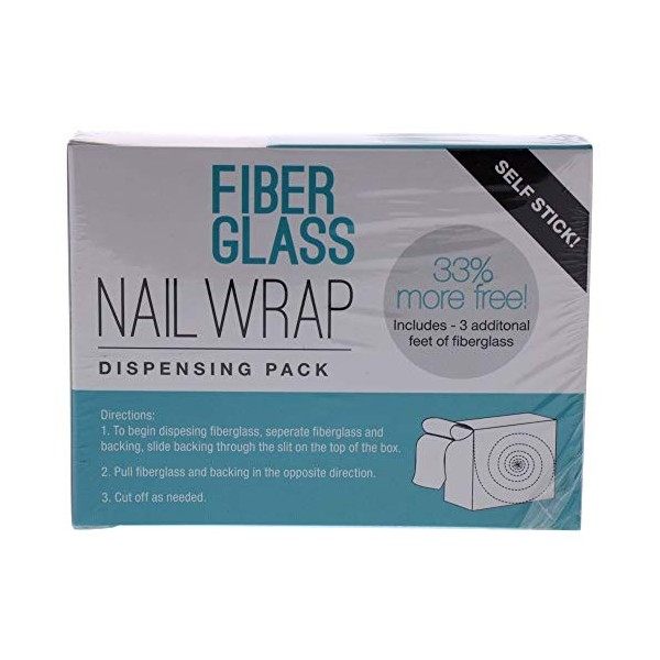 Cuccio Pro Fiberglass Nail Wrap Dispensing Pack - Use To Repair Natural Nails - Great For Strengthening Weak, Thin Nails - Na