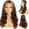 Ombre Highlight 13x6 Lace Front Wigs Human Hair MSGEM 18 pouces Body Wave Hair T Part HD Lace Front Wigs pour les femmes noir