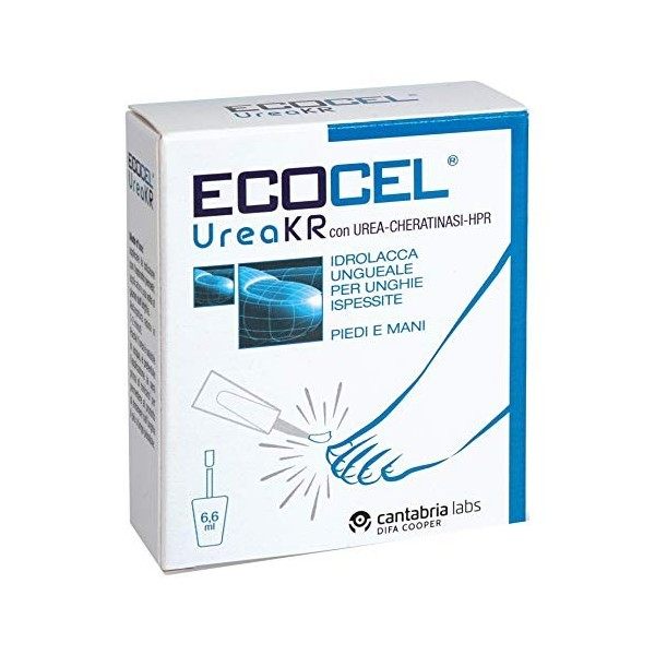 Ecocel Urea Kr - Hydrolaque pour ongles épais 6,6 Millil