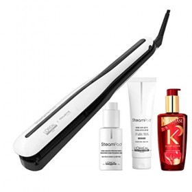 Steampod 3.0 | Edition Limitée Kérastase - Cheveux Epais | Lisseur Cheveux Professionnel 2-en-1 | Technologie Vapeur | Sérum 