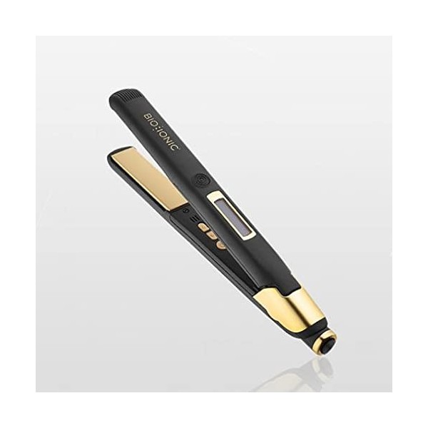 Bio Ionic Gold Pro Flat Smoothing and Styling Iron Plancha professionnelle 24 K Gold Ceramic 1"