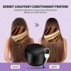 Capot Chauffant pour Cheveux Vapeur Soins - Capot Chauffant pour Cheveux Crépus Curl Capillaire Salon Chapeau de Cheveux Spa 