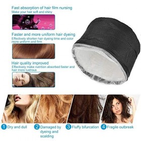 Chapeau vapeur cheveux, SPA conditionnement en profondeur étanche 3 vitesses contrôle température chauffage électrique vapeur