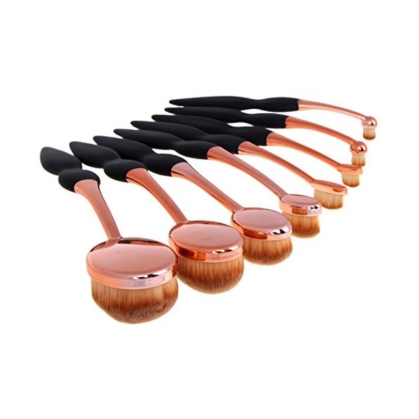 Beau Belle Brosse utilitaire ovale Pot, 8 pièces