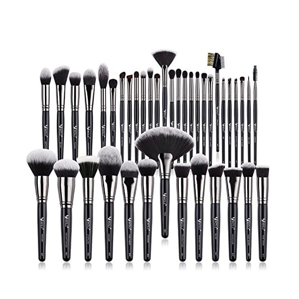 BELI Pinceaux Maquillages,40 Set de Pinceaux Maquillage Professionnel,Fond Teint Yeux Blush Poudre Fard à Paupières, Estompeu