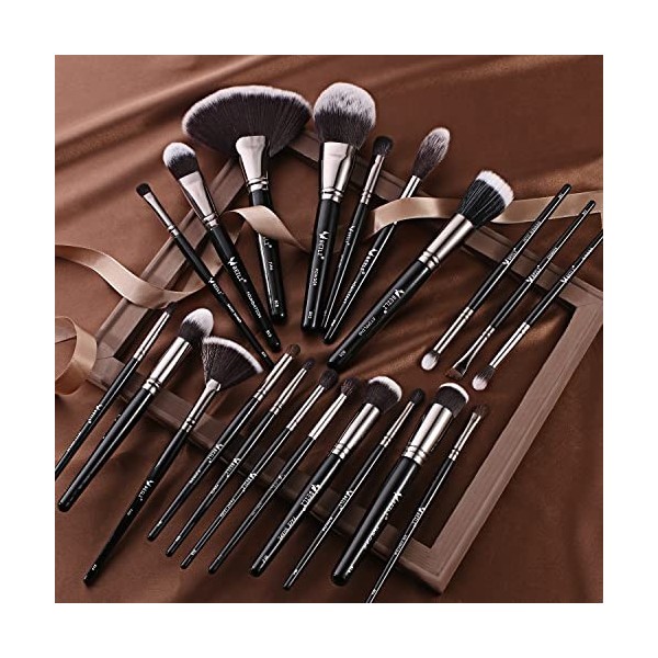 BELI Pinceaux Maquillages,40 Set de Pinceaux Maquillage Professionnel,Fond Teint Yeux Blush Poudre Fard à Paupières, Estompeu