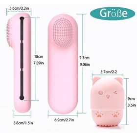 Porte-pinceaux de maquillage de voyage, 1 organisateur de pinceaux de maquillage + 1 porte-éponge de maquillage, support port