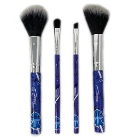 Set de pinceaux de maquillage avec pochette Disney, 4 pinceaux de maquillage, trousse de maquillage, maquillage et pinceaux 