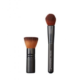 VEGAN LOVE VDuoS67 Pinceaux pour le Visage Mini Wide Flat Top And Small Buki