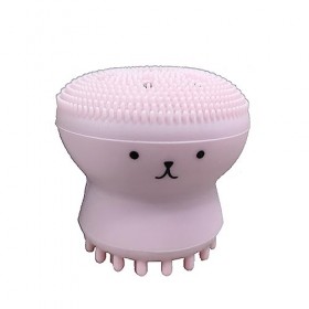 Poejetag Brosse de nettoyage en forme de pieuvre à double tête pour le visage, exfoliant en profondeur, points noirs, soin de