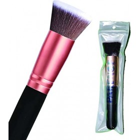 PARENCE - Pinceau Fond de Teint Professionnel Kabuki pour Maquillage du Visage - Parfait Pour le Mélange Liquide, Crème ou Po