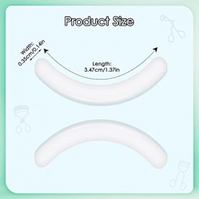 PROUSKY Lot de 30 recharges de recourbe-cils en caoutchouc de silicone pour recourbe-cils universel avec boîte de rangement t