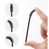 Lot de 50 brosses à mascara jetables pour extensions de cils noir + rose 