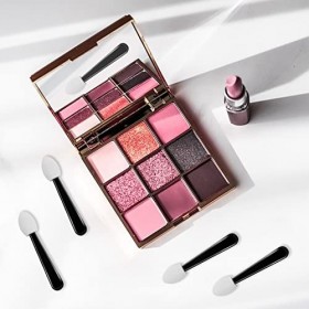 Lot de 50 pinceaux applicateurs de fard à paupières jetables pour fard à paupières, éponge pour fard à paupières, applicateur