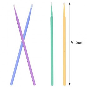 AOVNA Lot de 100 micro-pinceaux applicateurs de maquillage jetables pour extensions de cils - Pour salon de beauté - Usage do