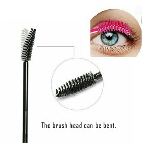 Lot de 500 baguettes à mascara jetables en vrac pour cils et sourcils