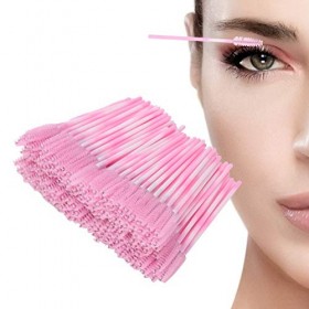 200 Pcs Pinceaux à Mascara Applicateurs Baguettes Pinceaux à Sourcils, Pinceaux à Cils Cils à Sourcils Spoolies Outils Cosmét