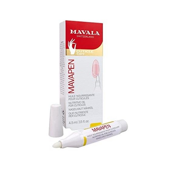 Mavala - Stylo pour Cuticules Mavapen - Aux Huiles Nourrissantes de Tournesol, Olive, Amande Douce et Germe de Blé - Contour 