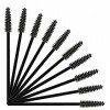 Lot de 100 brosses à cils, brosses à mascara, brosses jetables pour extensions de cils, contours de sourcils et maquillage, n